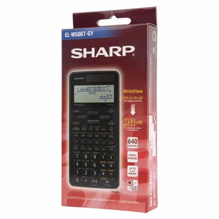 CALCULATRICE SC.SHARP WRITE VIEW W506T-GY 640F