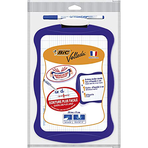 ARDOISE BIC VELLEDA KIDS+FEUTRE+EFFAC