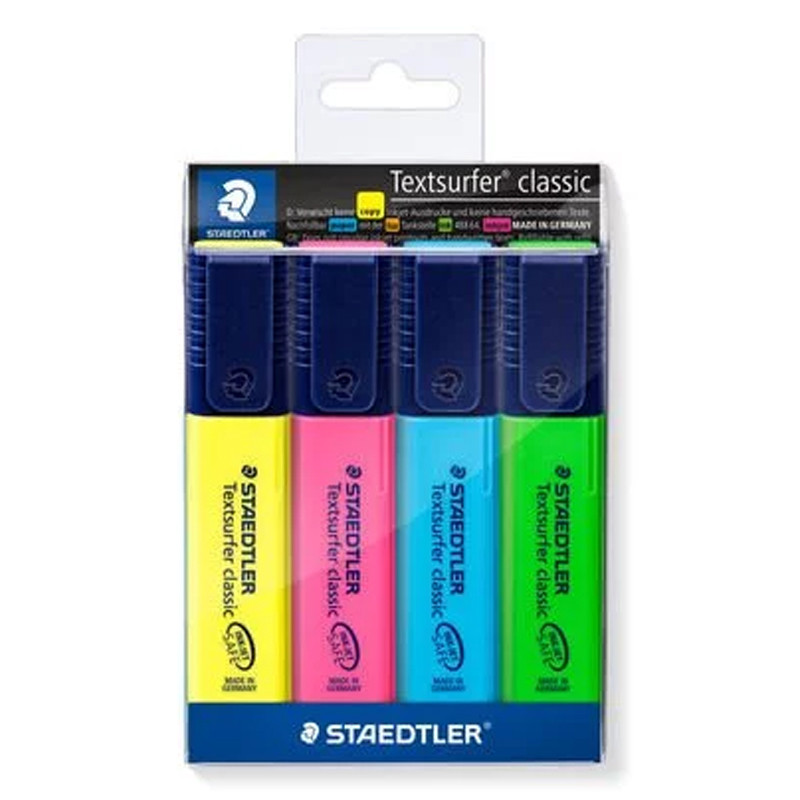 POCHETTE 4 MARQ FLUO STAEDTLER 364