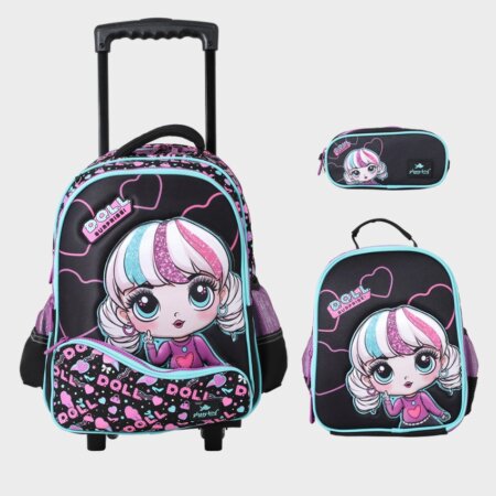 Ensemble cartable 17" Trolley, Isotherme, Trousse - GB5208T