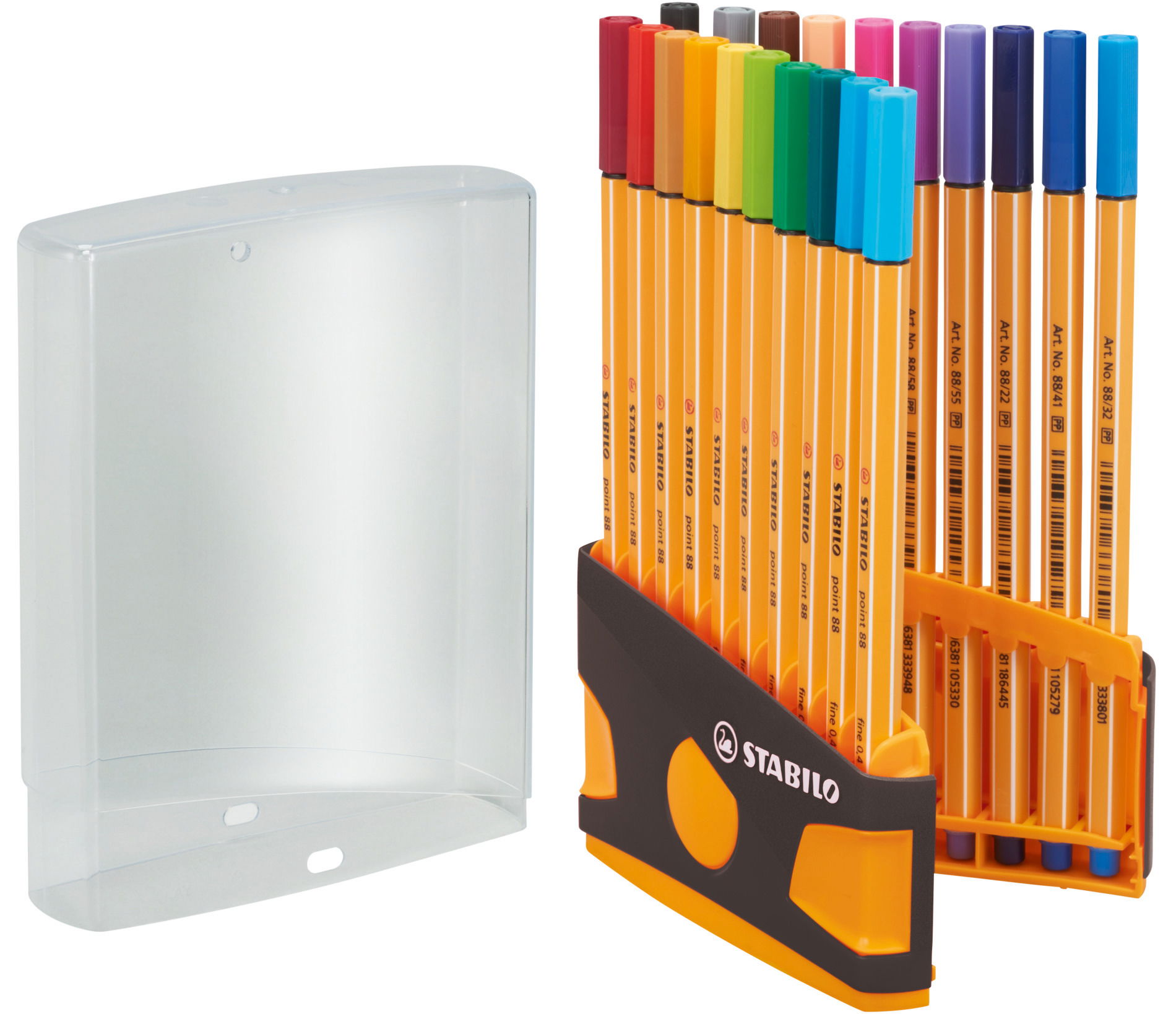 parade de couleurs de 20 stylos-feutres STABILO Stylo  pour Étudiants et Professionnels