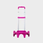 Chariot scolaire 3 roues violet avec poignée rétractable