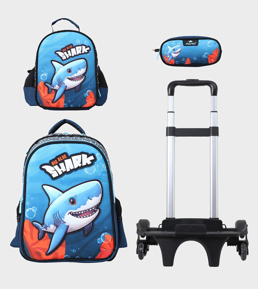 GB5178TB_0.webp Cartable Enfant 17" à Roulettes Détachable + Lunch Bag + Trousse (Chariot Vendu Séparément) - GB5178T – Image 1