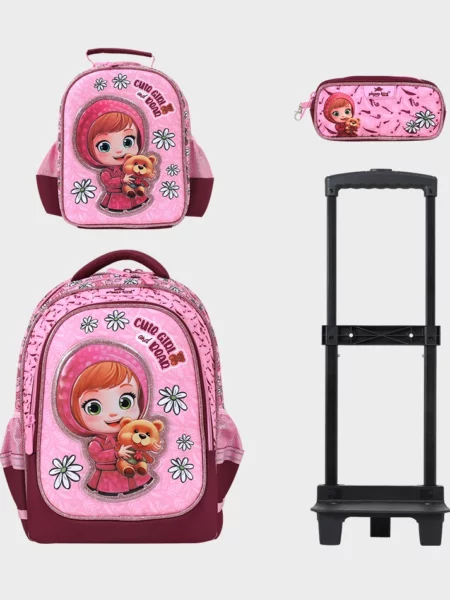 Sac a dos  Détachable 14",trolley , Sac à Déjeuner, Trousse - GB5181TB