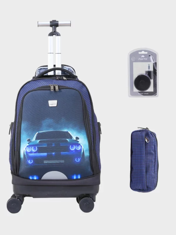 Cartable à Roulettes Détachable & Trousse Enfant 18" - GB5253T-1