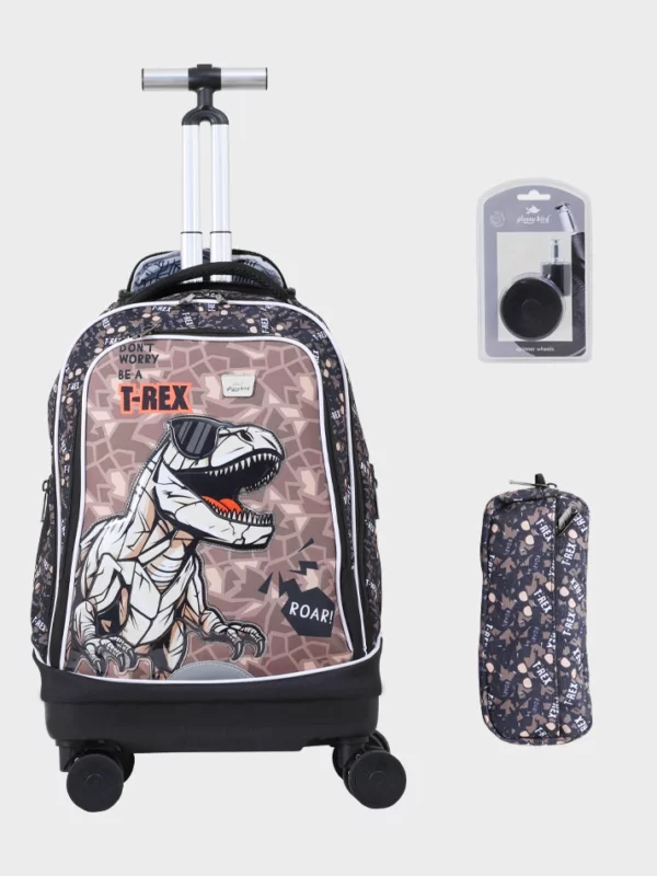 Cartable à Roulettes Détachable & Trousse Enfant 18" - GB5253T-3