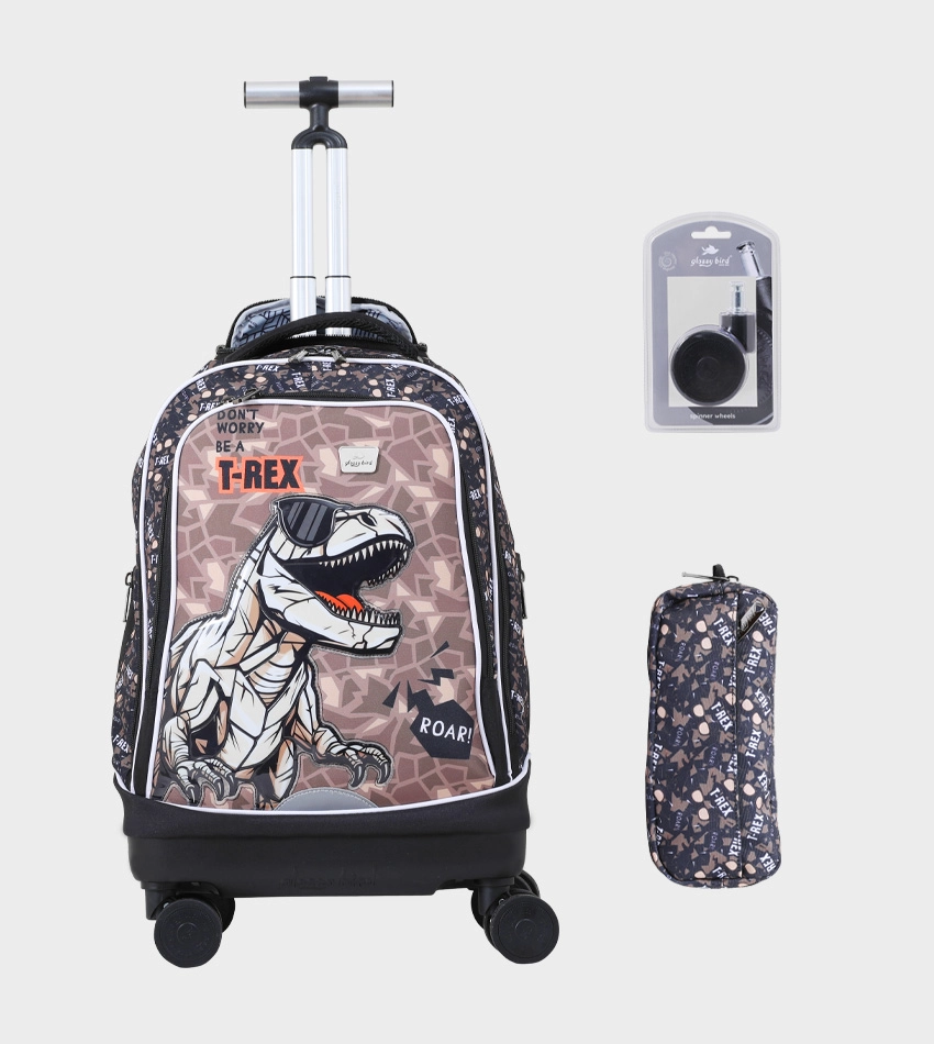 Cartable à Roulettes Détachable & Trousse Enfant 18" - GB5253T-3