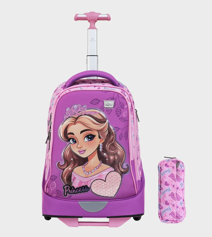 Cartable à Roulettes & Trousse Enfant 18" - GB5255T-2