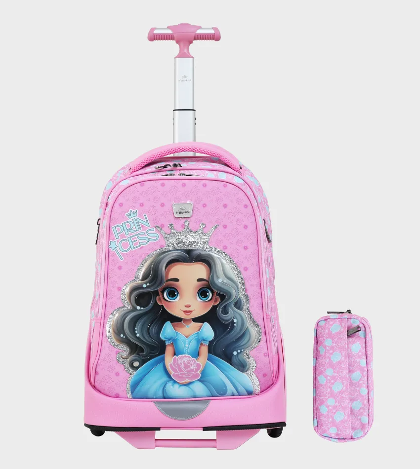 GB5255T-3_0.webp Cartable à Roulettes & Trousse Enfant 18" - GB5255T-3 – Image 1