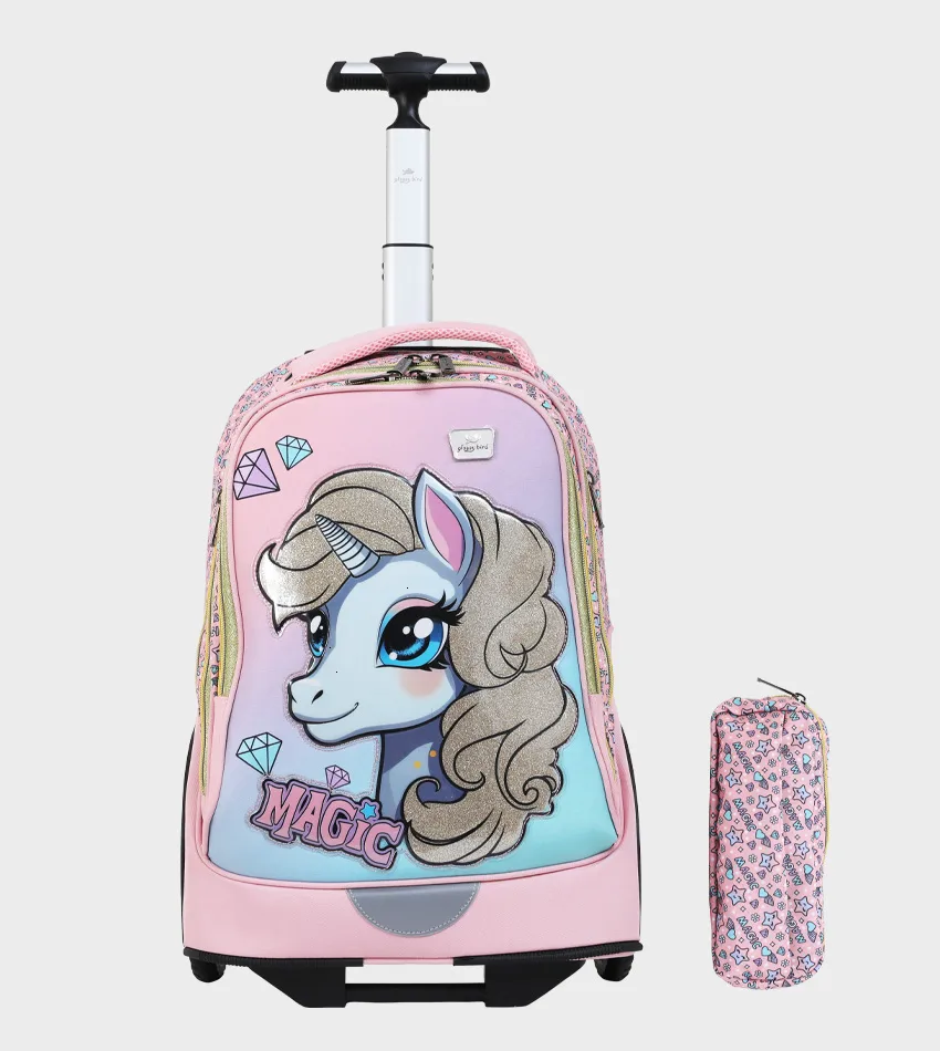 Cartable à Roulettes & Trousse Enfant 18" - GB5255T-4