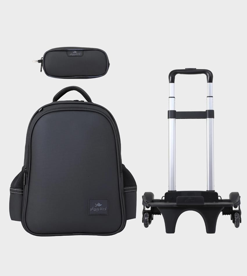 Cartable Enfant à Roulettes Détachable 17" + Trousse (Chariot Vendu Séparément) - GB5261T