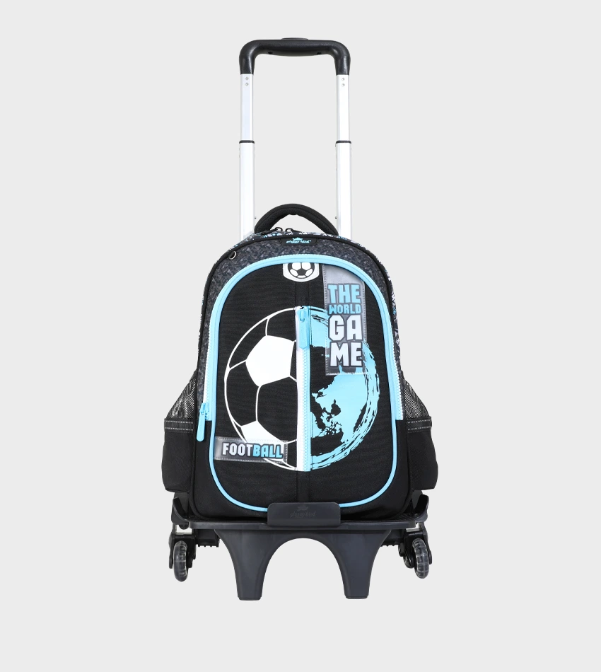 Cartable Enfant à Roulettes Détachable 17" + Lunch Bag + Trousse (Chariot Vendu Séparément) - GB5387T – Image 2