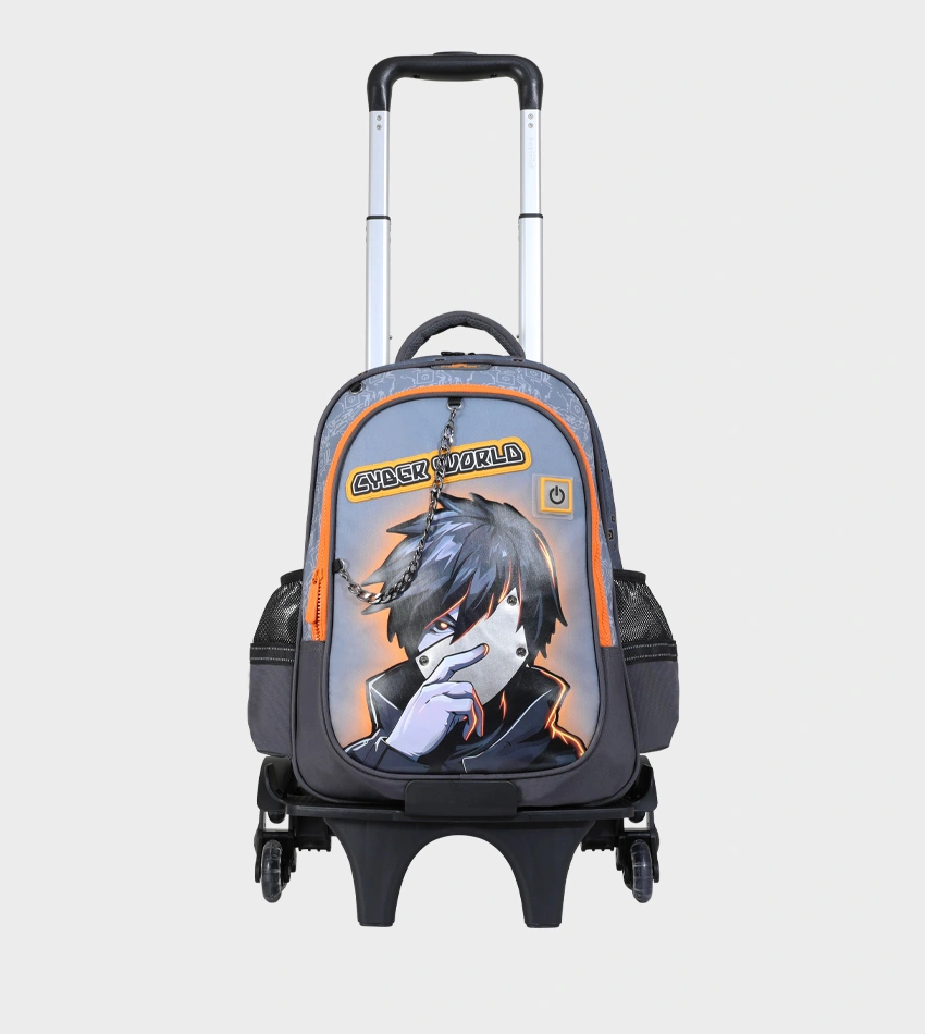 Cartable Enfant à Roulettes Détachable 17" + Lunch Bag + Trousse (Chariot Vendu Séparément) - GB5398T – Image 2