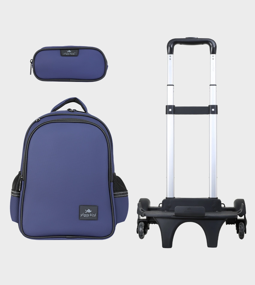 GB5438TB_0.webp Cartable Enfant 17" à Roulettes Détachable + Trousse (Chariot Vendu Séparément) - GB5438T – Image 1