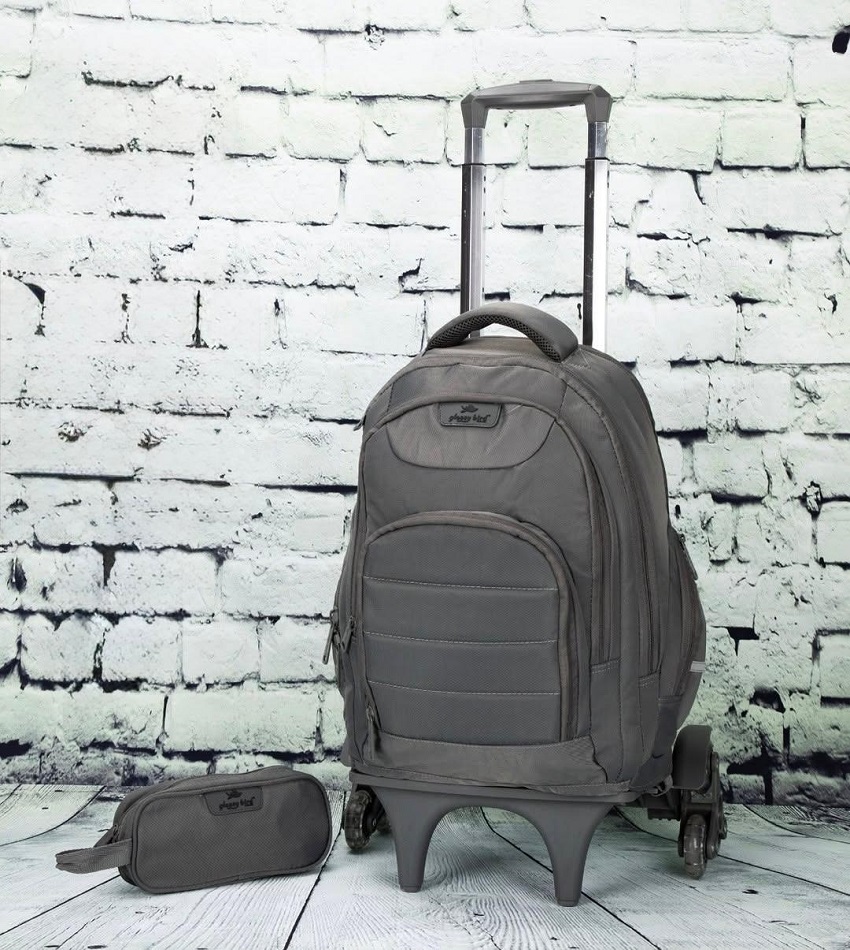 Sac à Dos Scolaire 17 Pouces + trolley GB2670T-6 avec Trousse - Confortable et Résistant pour Collège et Lycée