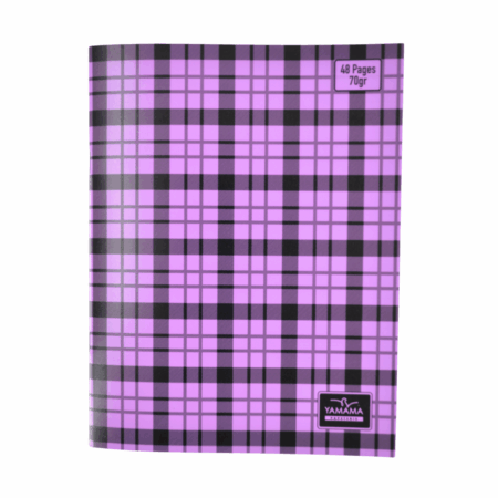 Cahier Piqué a carreaux 48P Petit Format Plastifier 70g ROSE – YAMAMA