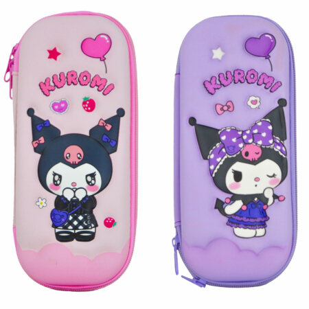 Trousse scolaire Kuromi pratique et durable pour enfants
