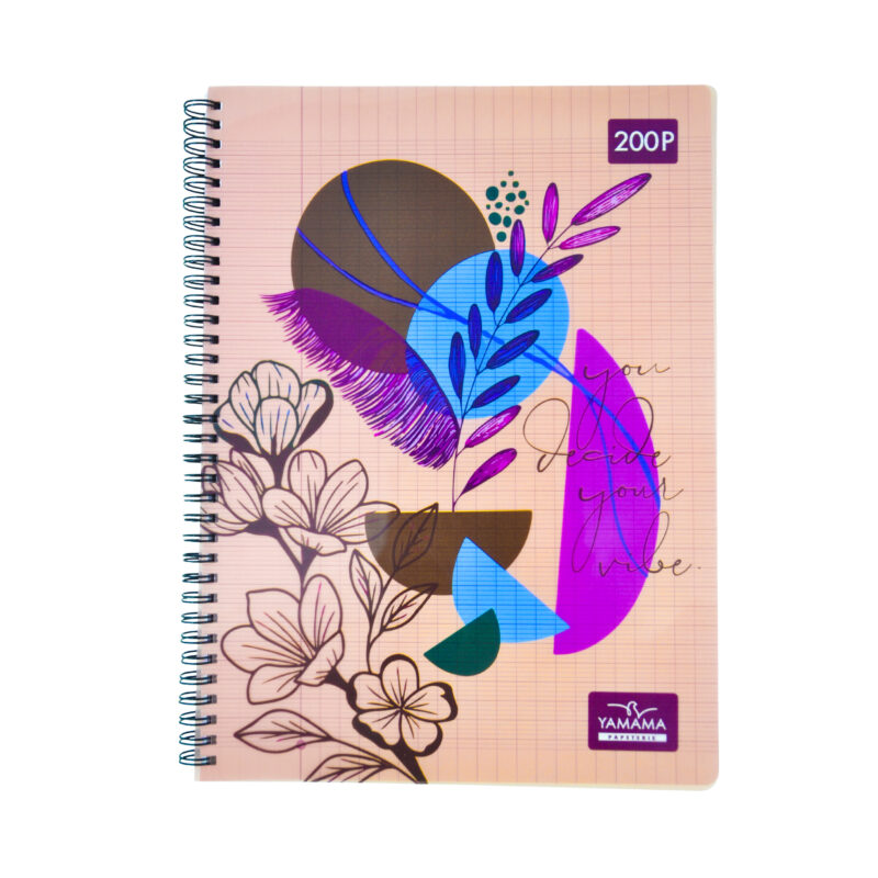 Cahier WIRO 200P Grand Format Plastifier 70G FANTAISIE - YAMAMA – Image 3