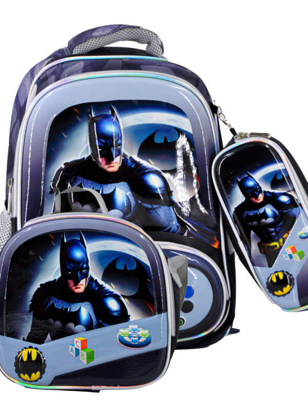 Sac à Dos Batman 17" + Lunchbox et Trousse
