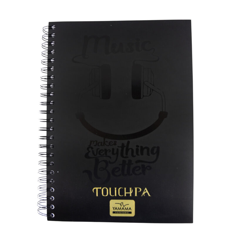 Cahier WIRO 200P Grand Format Plastifier/Cartonné 90G TOUCHPA - YAMAMA – Image 2