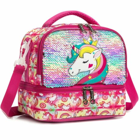 Port Goûter Enfant Unicorne Rose