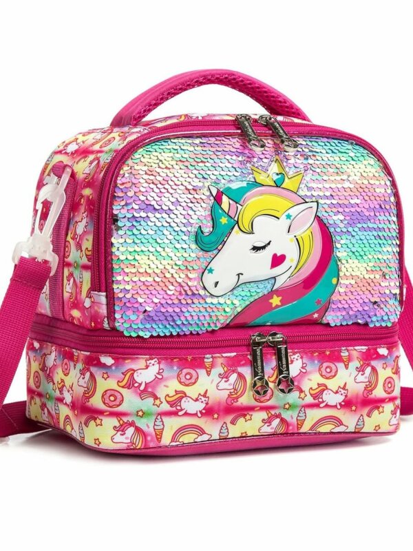 Port goûter enfant Unicorne –Sac à goûter pratique et durable