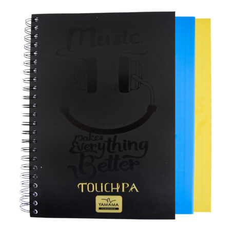 Cahier WIRO 200P Grand Format Plastifier/Cartonné 90G TOUCHPA - YAMAMA