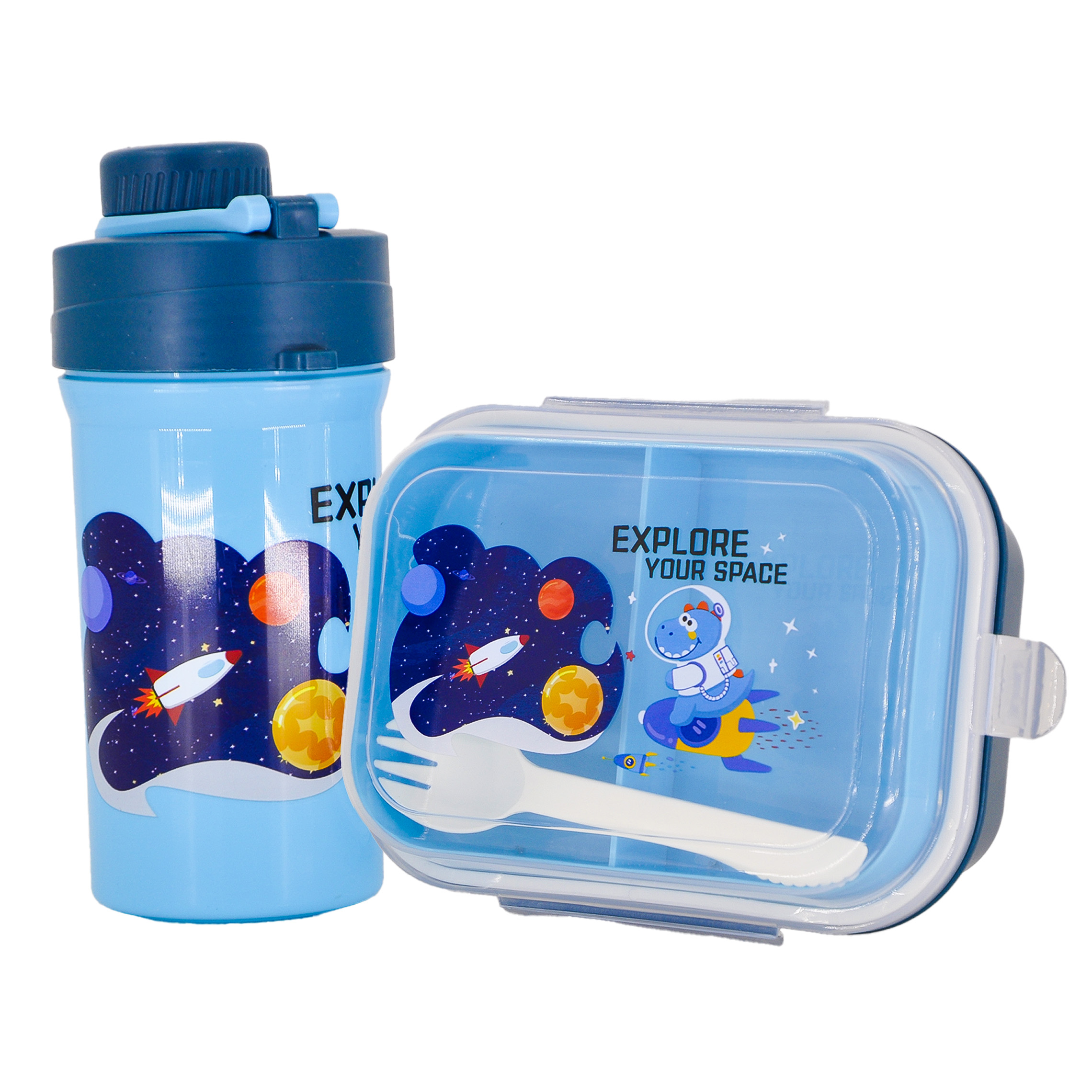 Lunch box Dinosaure avec sa gourde – Pratique et durable pour école