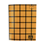 Cahier Piqué a carreaux 96P Petit Format Plastifier 70g ORANGÉ – YAMAMA