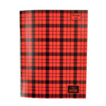 Cahier Piqué a carreaux 96P Petit Format Plastifier 70g ROUGE – YAMAMA