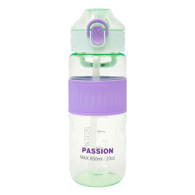 Gourde colorée transparente – Pratique et durable pour école – Image 2