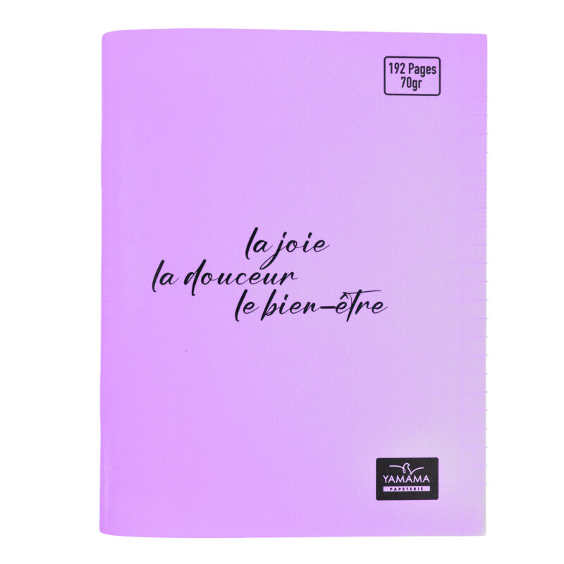 Cahier Piqué 192P Petit Format Plastifier 70g BMV PASTEL – YAMAMA – Image 4