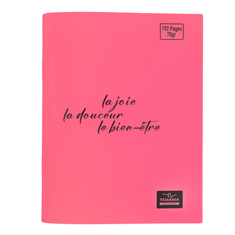 Cahier Piqué 192P Petit Format Plastifier 70g BMV PASTEL – YAMAMA – Image 2