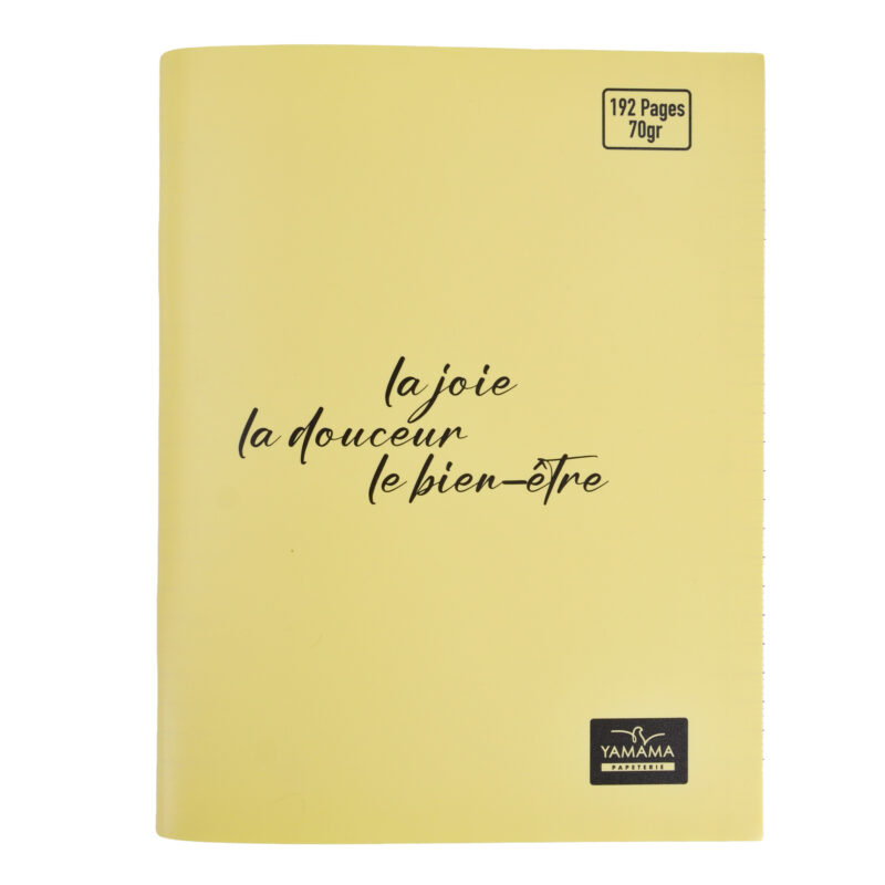Cahier Piqué 192P Petit Format Plastifier 70g BMV PASTEL – YAMAMA – Image 5