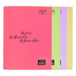 Cahier Piqué 192P Petit Format Plastifier 70g BMV PASTEL – YAMAMA