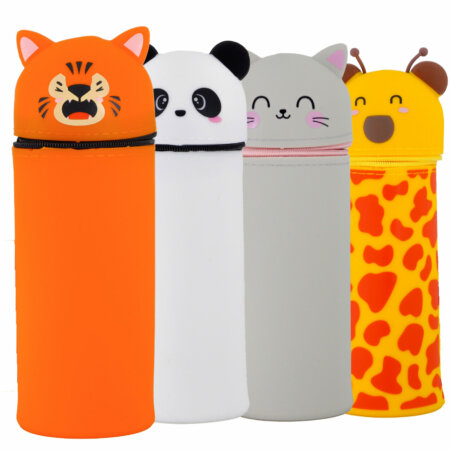 Trousse scolaire Silicone Animaux pratique et durable pour enfants