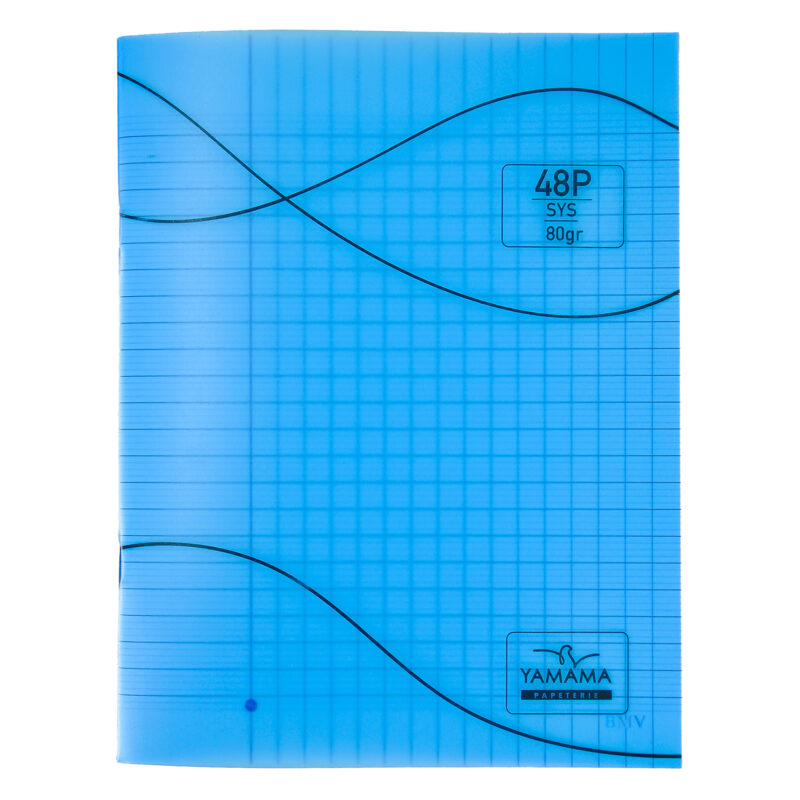 Cahier Piqué 48P Petit Format Plastifier 80g BMV BLEU – YAMAMA