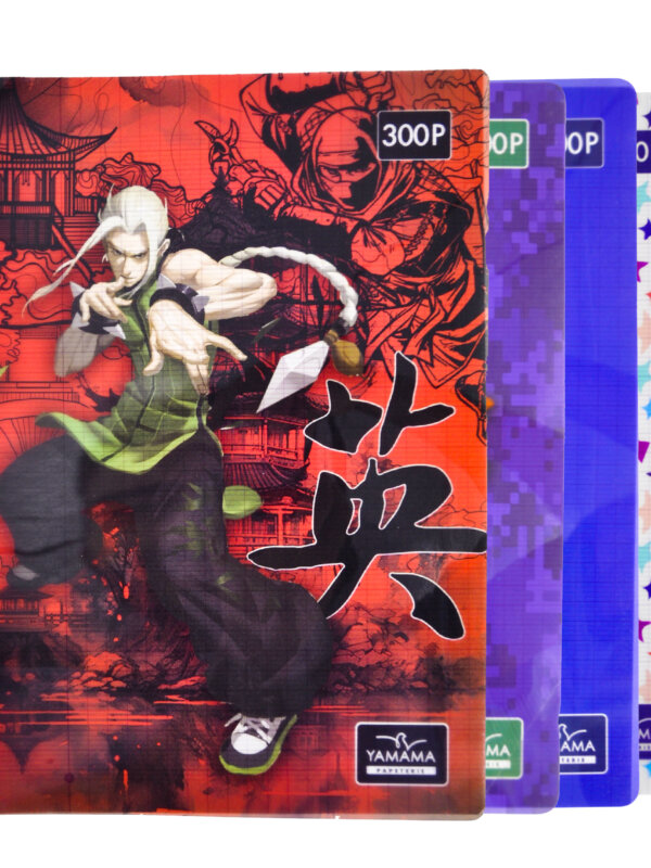 Cahier WIRO 300P Grand Format Plastifier 70G FANTAISIE - YAMAMA