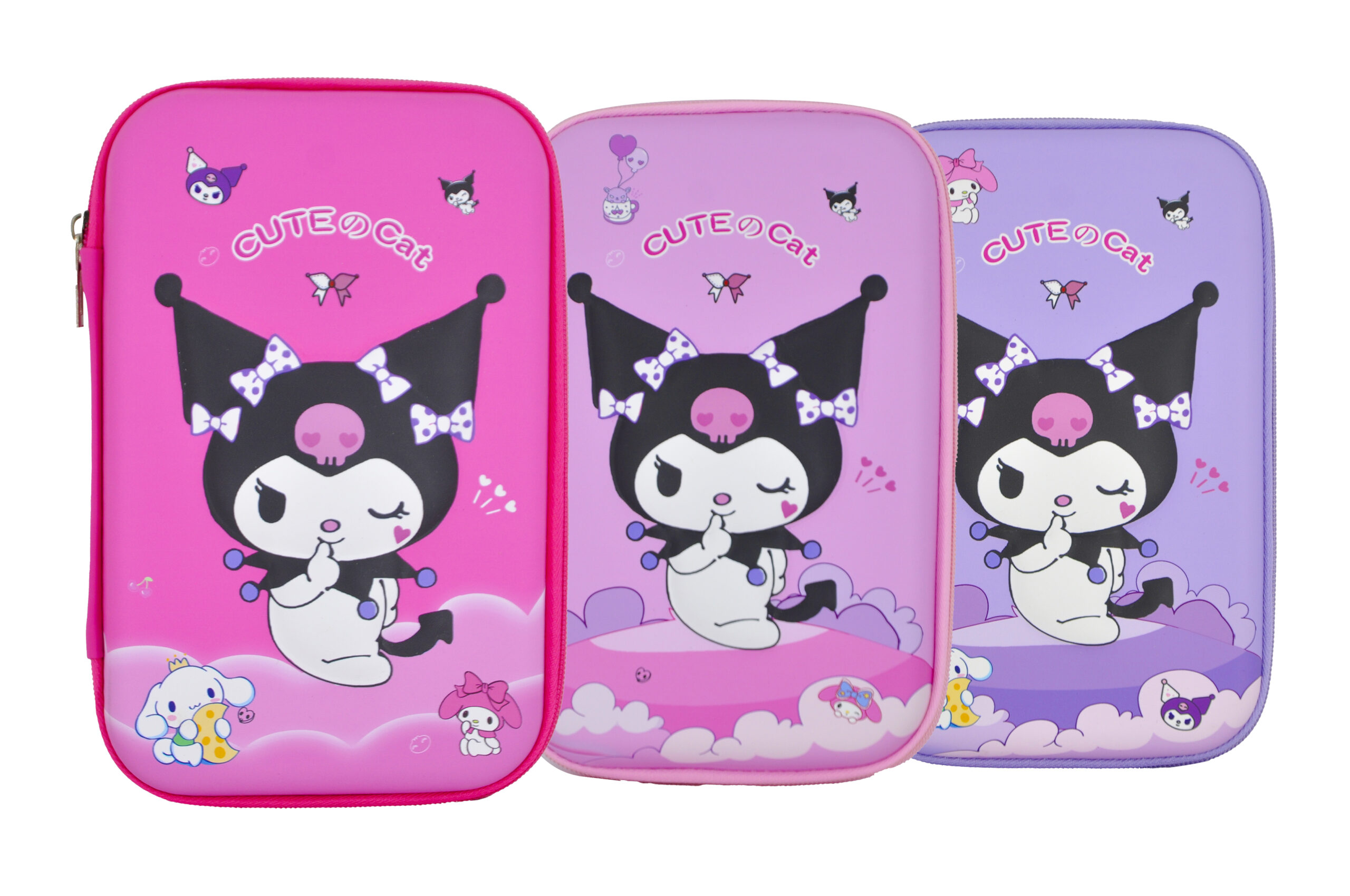 Trousse scolaire Kuromi pratique et durable pour enfants