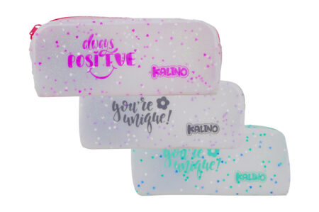 Trousse scolaire silicone pratique et durable pour enfants
