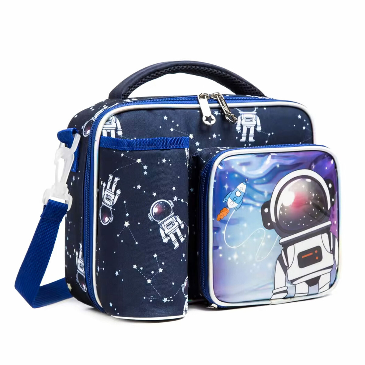 Porte-Goûter Astronaute Pratique Bleu