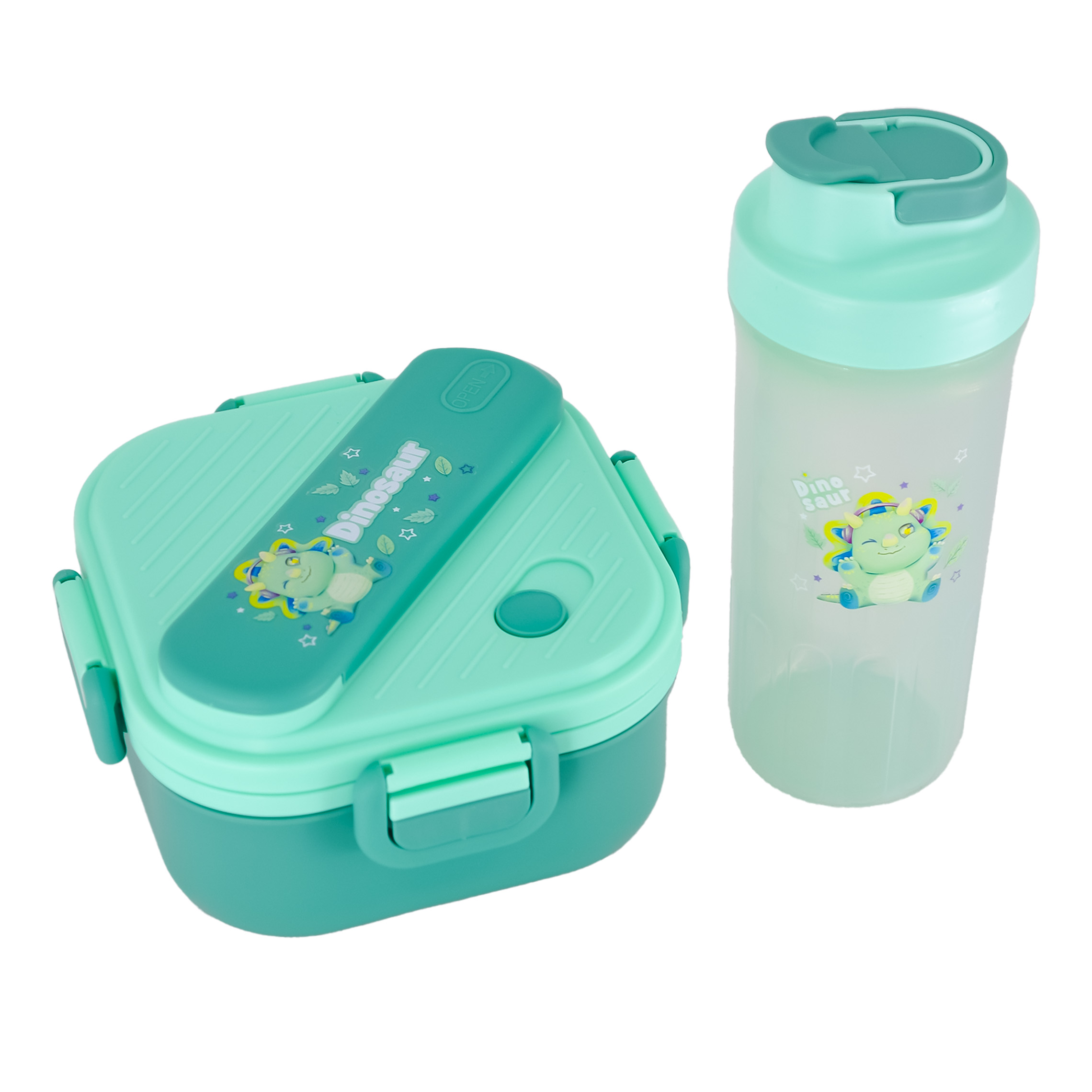 Lunch box Dinosaure avec sa gourde – Pratique et durable pour école – Image 2