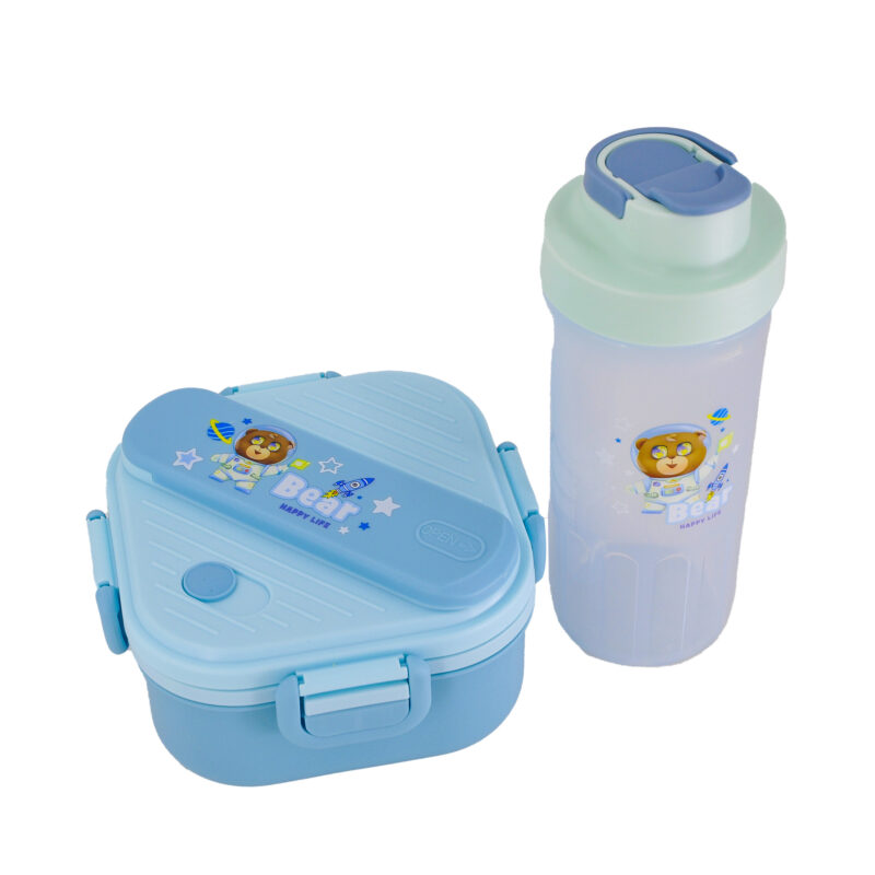 Lunch box Ourse avec sa gourde – Pratique et durable pour école – Image 2