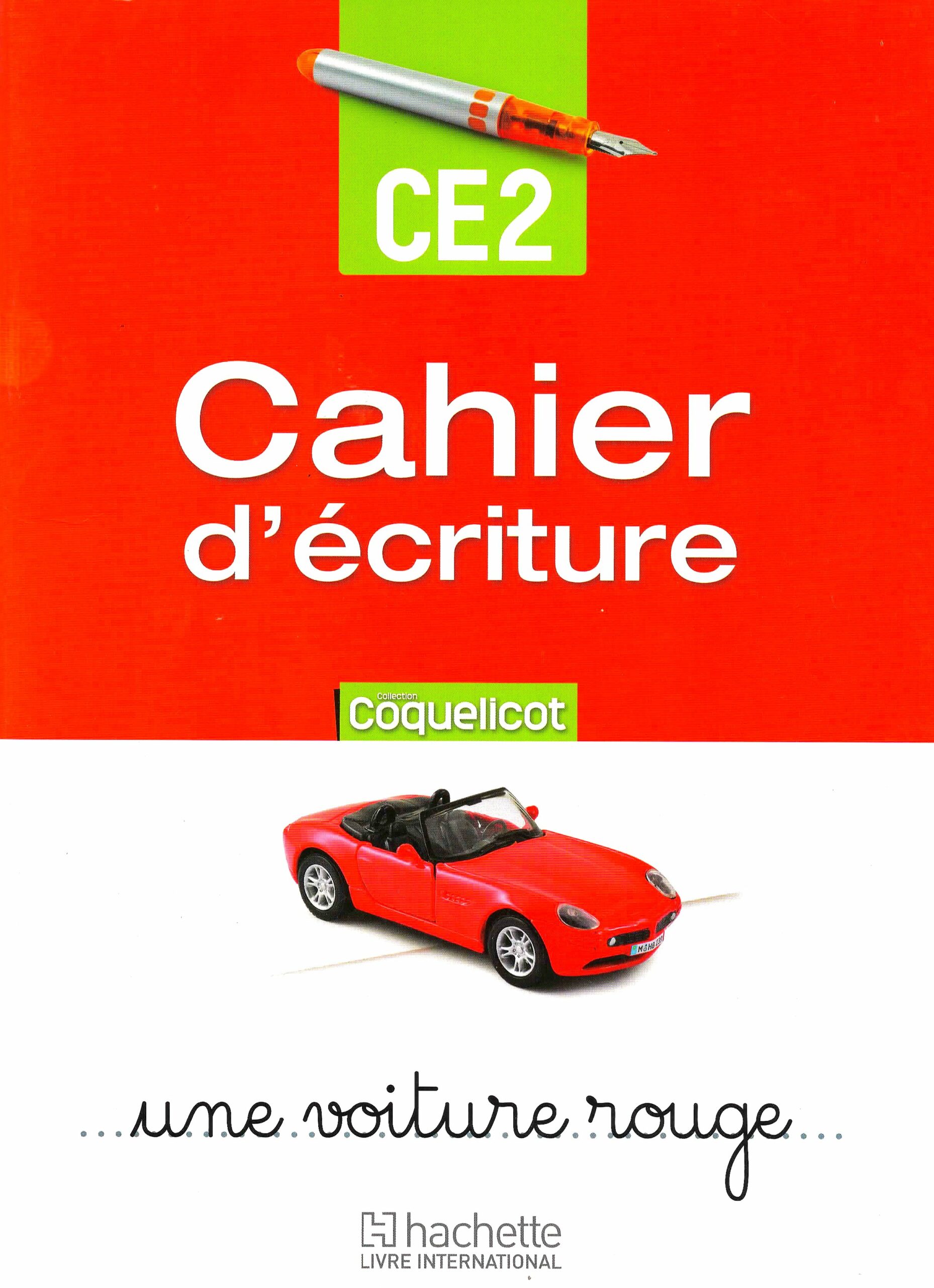 CAHIER D'ECRITURE CE2 COQUELICOT