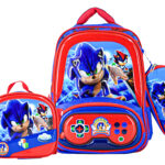 Sac à Dos Sonic 17"+ Lunchbox et Trousse