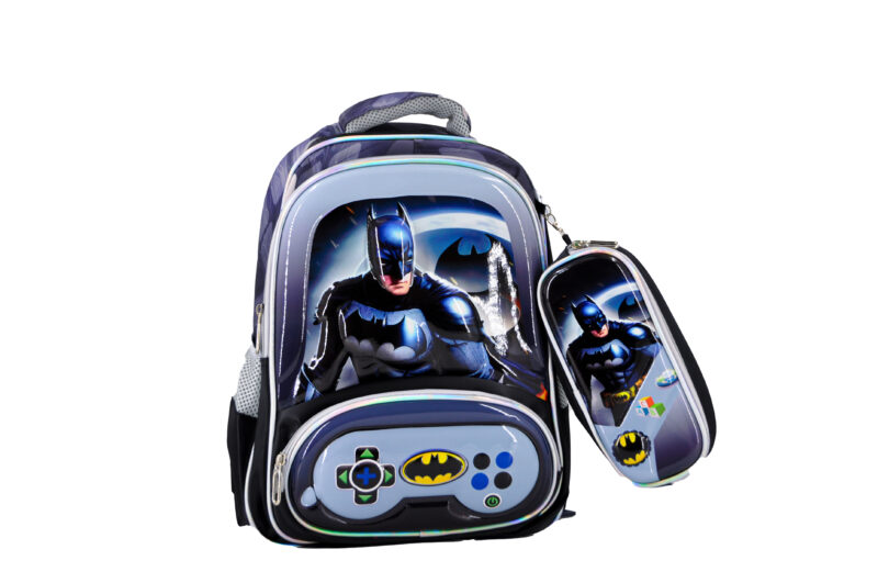 Sac à Dos Batman 17" + Lunchbox et Trousse – Image 2