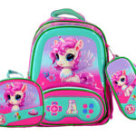 Sac à Dos Unicorne 17"+ Lunchbox et Trousse