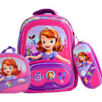 Sac à Dos Princesse Sofia 17"+ Lunchbox et Trousse