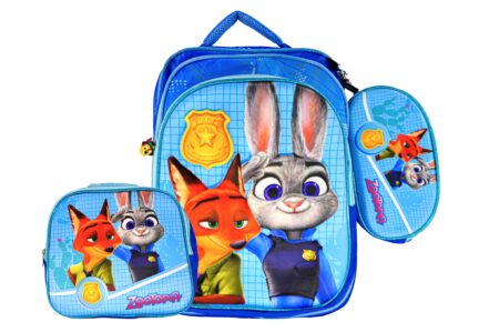 Sac à Dos Zootopia 16" +Lunchbox et Trousse