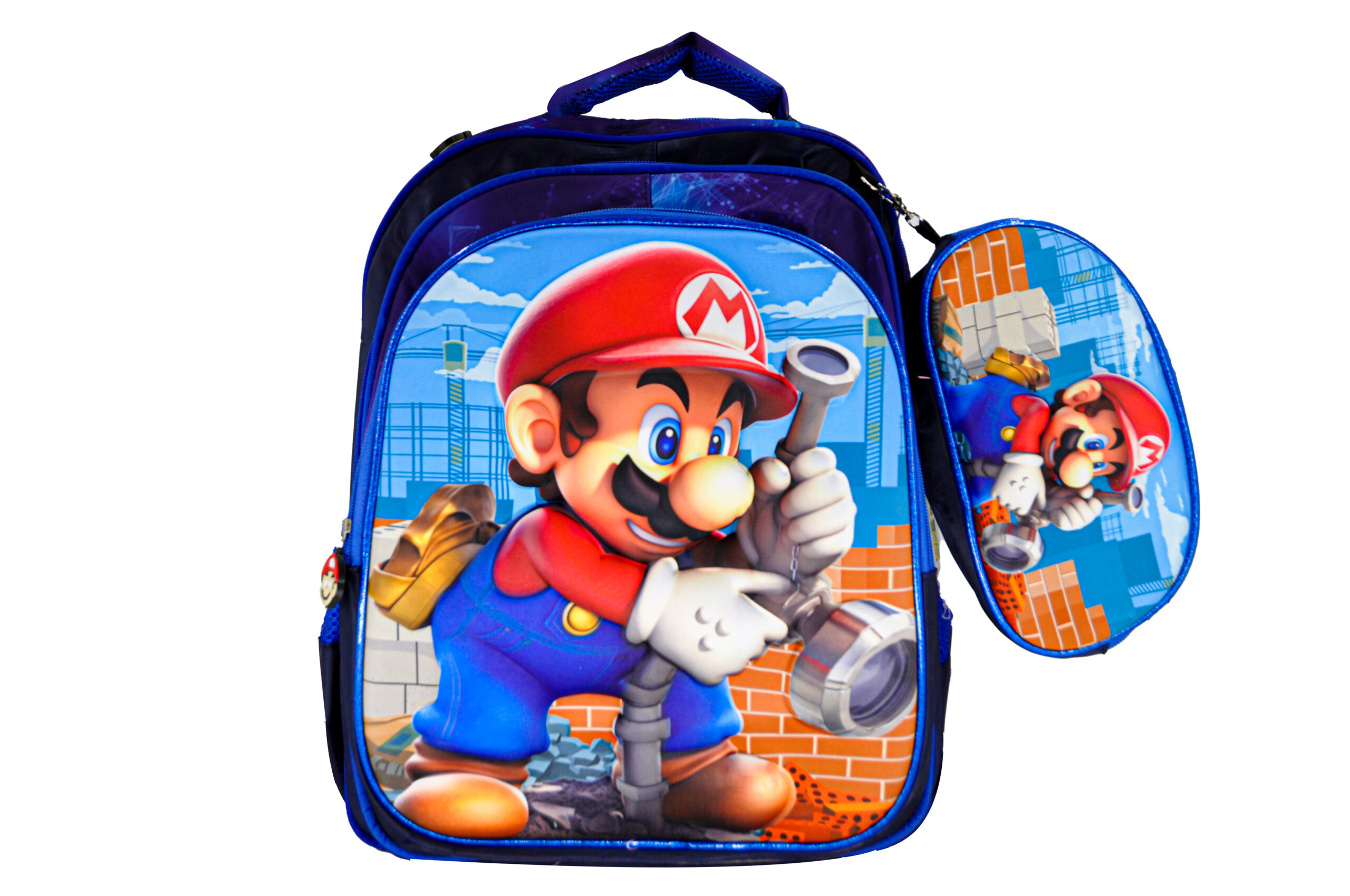 Sac à Dos Mario 16"+ Lunchbox et Trousse – Image 2